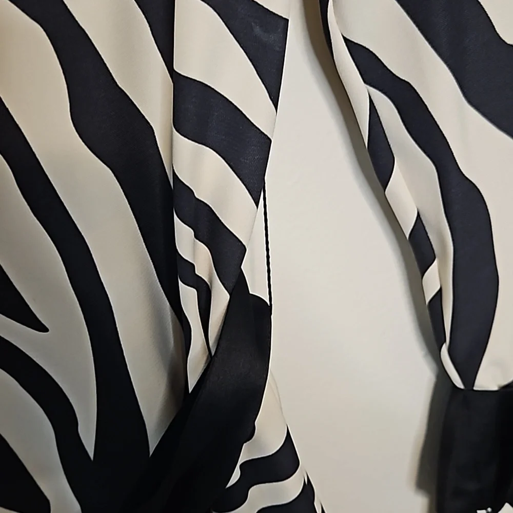 Layeur Zebra Print Maxi Dress Size 4 US FR 36 - Picture 8 of 13